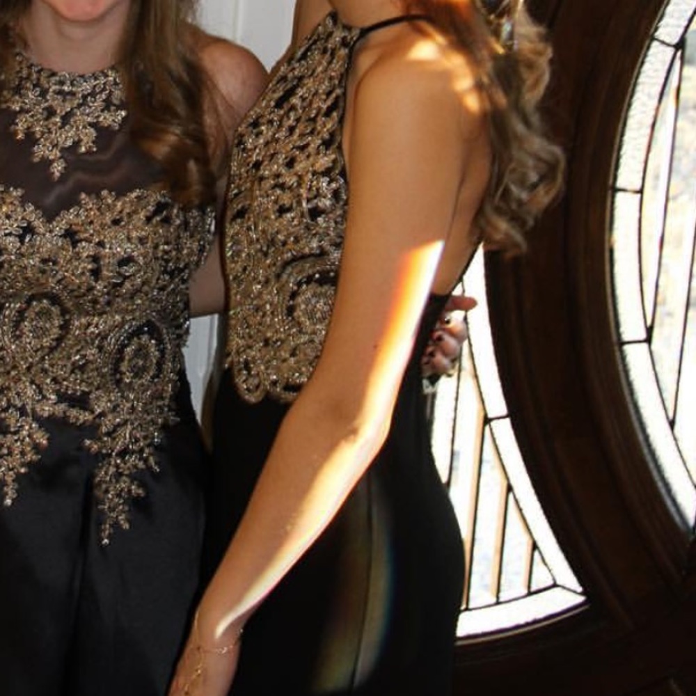 Gold Embelished Windsor Prom/ Evening Dress